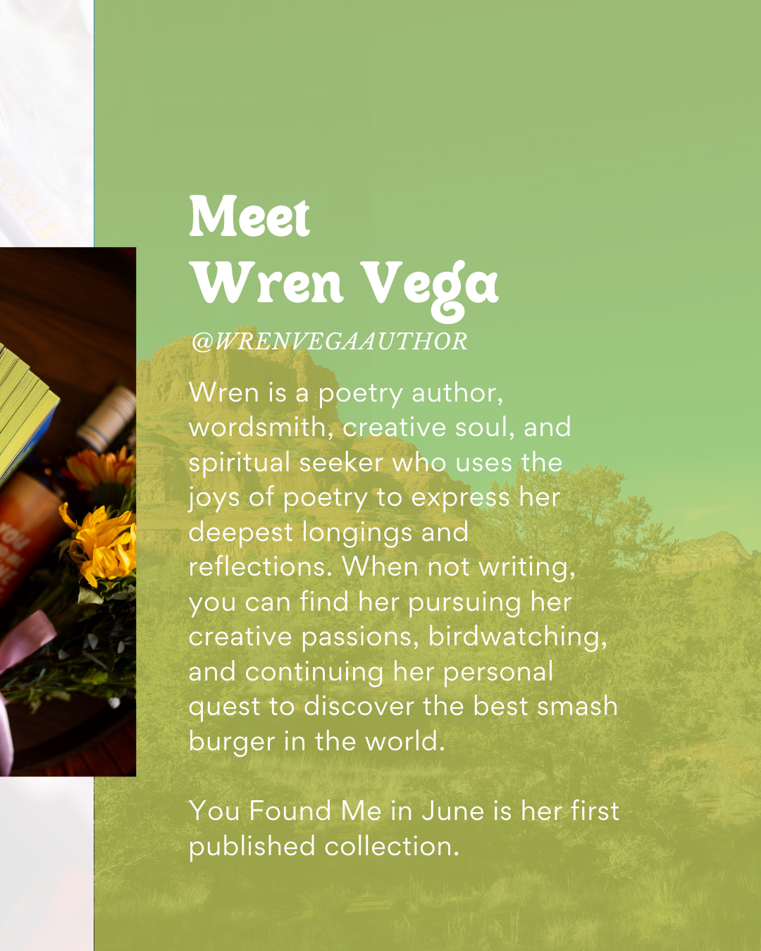 You Found Me In June by Wren Vega | Poetry Collection | Signed Edition