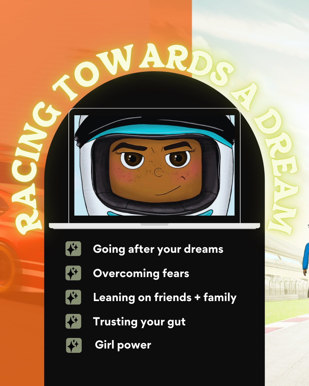 Racing Towards a Dream by Nabila Tejpar | Children's Book
