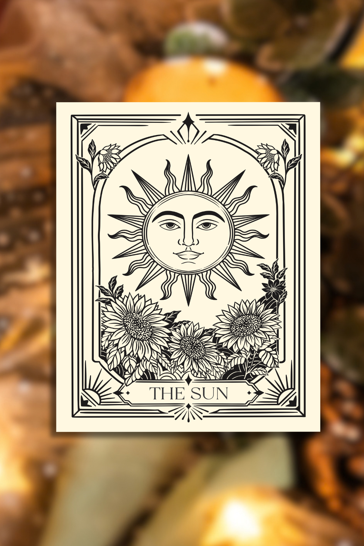 The Sun Tarot Card Plush Blanket
