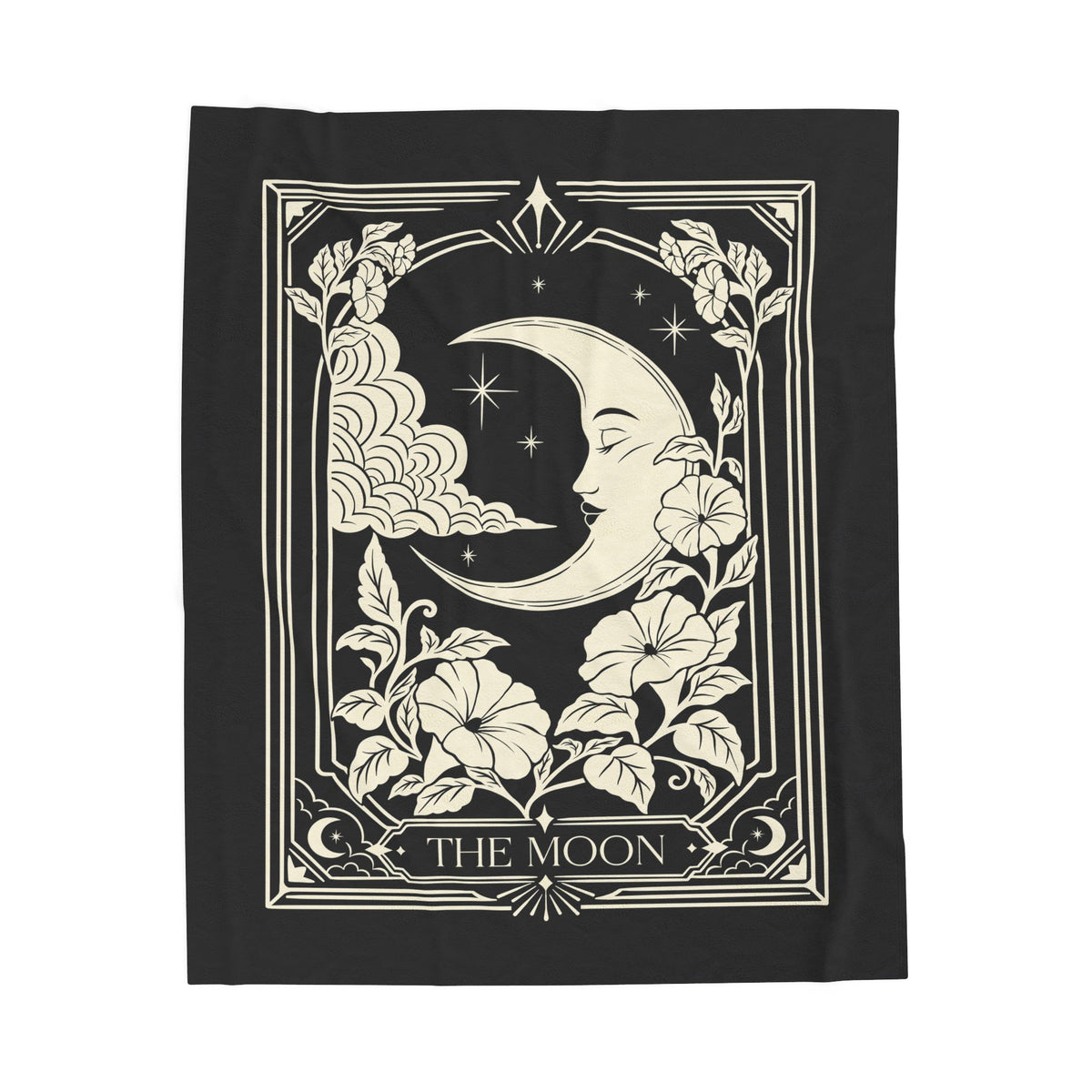 The Moon Tarot Card Plush Blanket