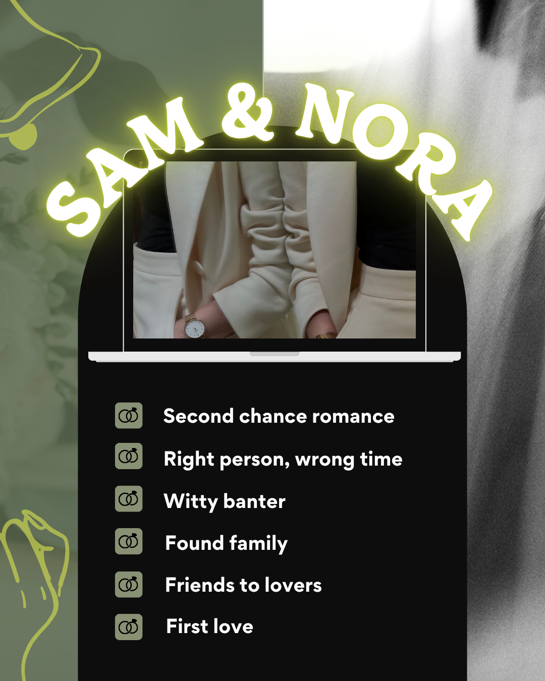 Sam & Nora Are Stuck by Laura Casey | Signed Paperback | Sapphic Contemporary Romance Pre-order